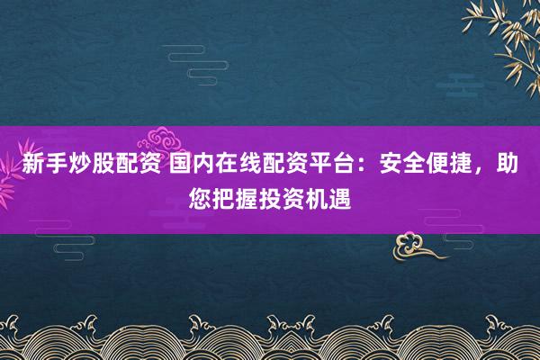 新手炒股配资 国内在线配资平台：安全便捷，助您把握投资机遇