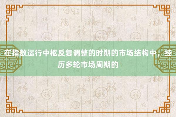 在指数运行中枢反复调整的时期的市场结构中，经历多轮市场周期的