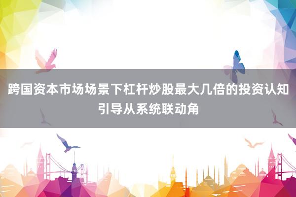 跨国资本市场场景下杠杆炒股最大几倍的投资认知引导从系统联动角